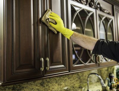 Bathroom Cabinet Refinishing