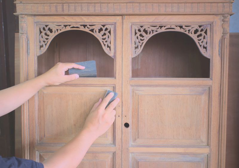 Wood Cabinet Staining