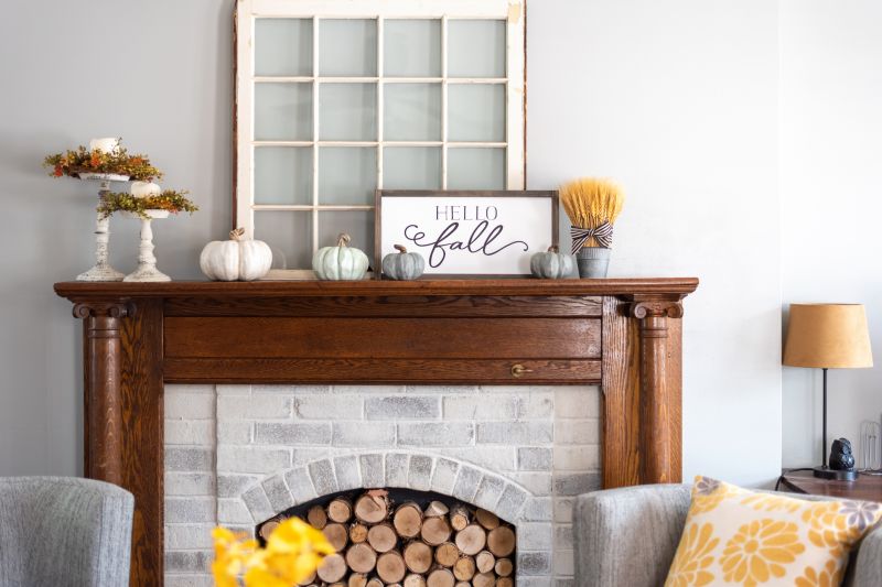 Wood Mantel Staining